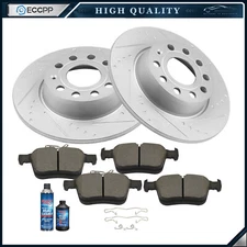 10.71" (272mm) REAR Drilled Rotors Ceramic Pads for 2015-2017 Audi A3 Ouattro A3