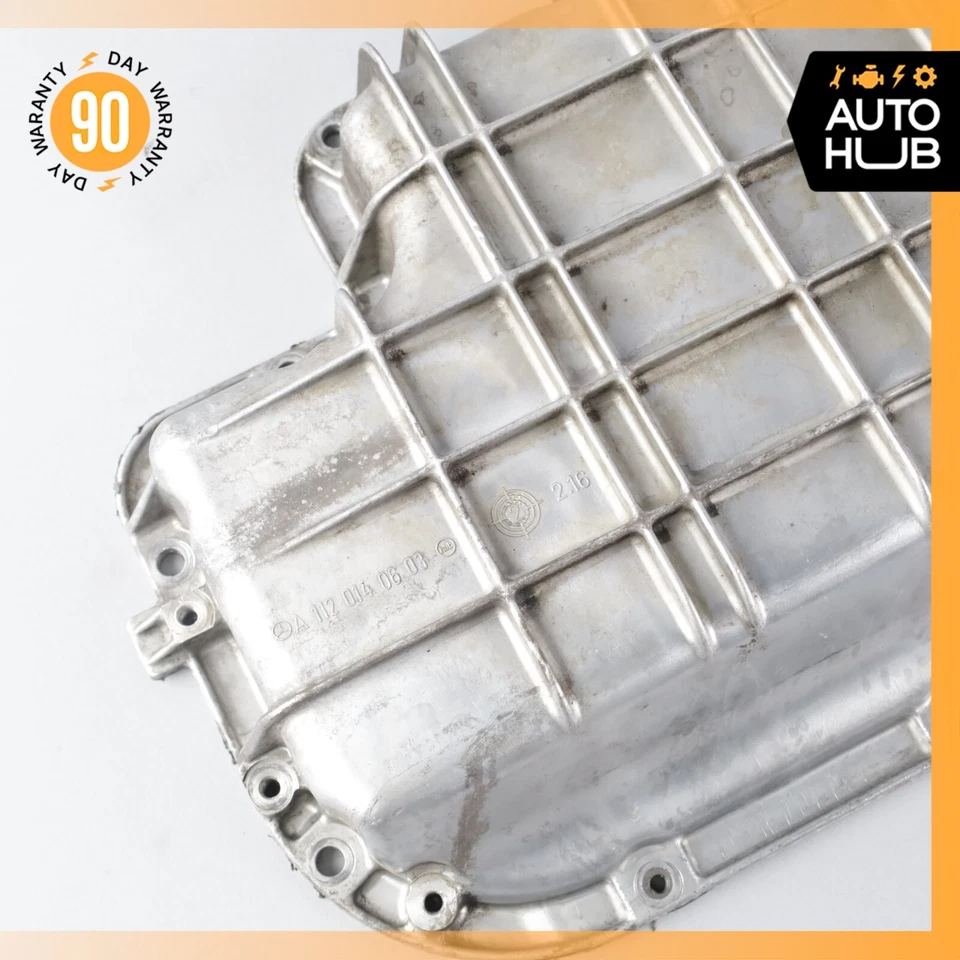 98-06 Mercedes W220 S55 AMG E430 S430 CLK430 Lower Oil Pan 1120140603 OEM - Image 2 of 4