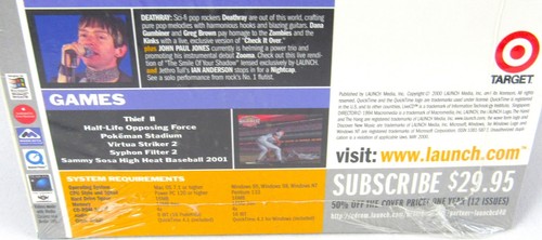 Launch Music Magazine 40 CD-ROM 2000 Matchbox Twenty JP Jones Govt Mule Tull NEW - Picture 5 of 6