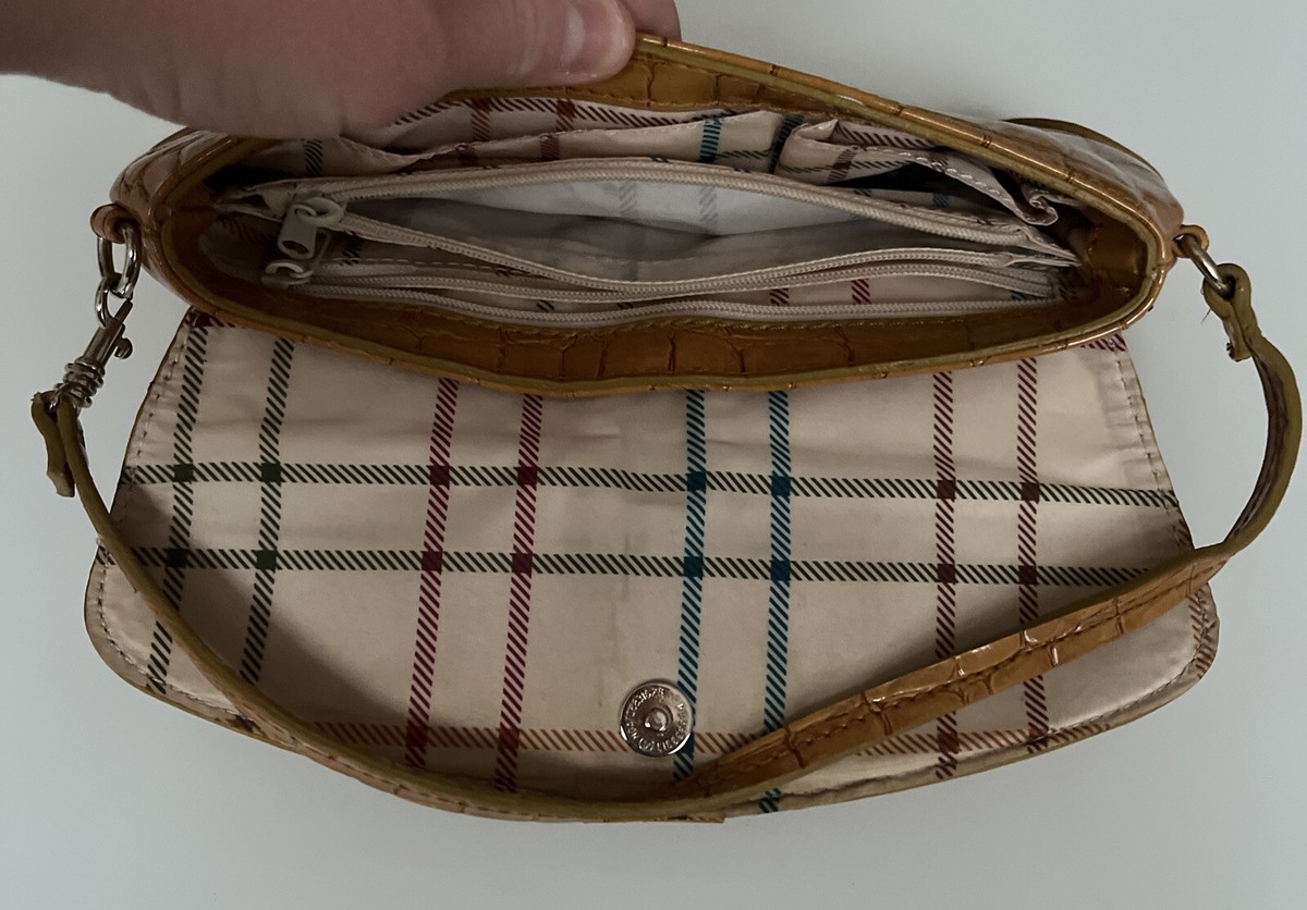 りず　バッグ Luxury Liz Claiborne Yellow Crocodile Skin Purse | eBay