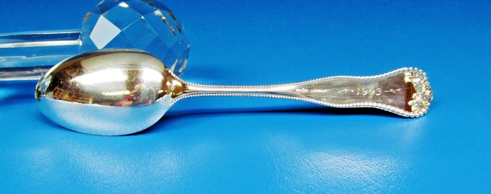 Colher de sopa de prata esterlina Lancaster by Gorham 7 pol.   Antigo 1903 - Imagem 3 de 4