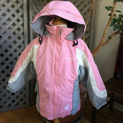 PHENIX PINK Girls SKI JACKET Coat GROW WITH ME 2 3 4 5 6 $360 High Performance