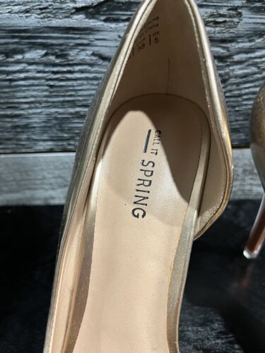 Call It Spring Metallic Patent Pumps Size 7.5 Like New Worn Once. - Picture 3 of 7