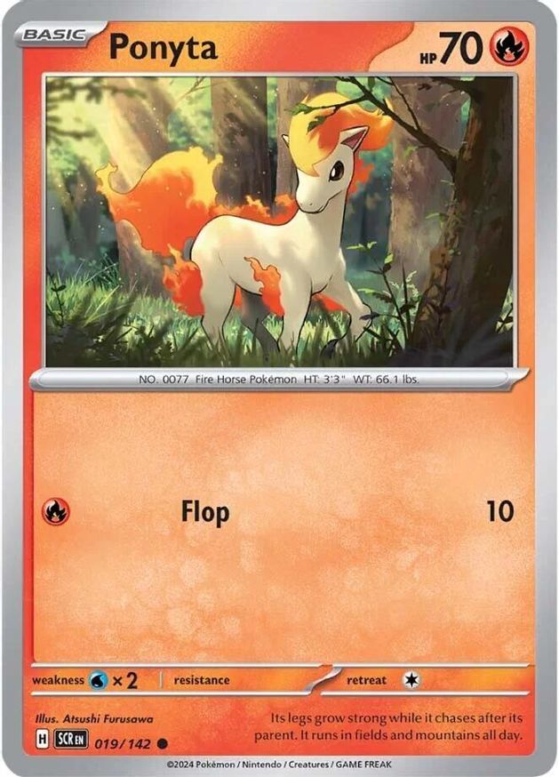 Pokemon Ponyta (19/187) Stellar Crown LP