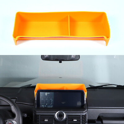 Orange GPS Navigation Back Storage Box Phone Tray For Ineos Grenadier 2020-2024