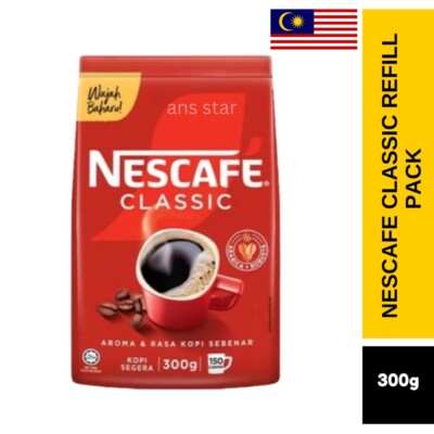 NESCAFE 300g Classic Original Refill 150 cup serving
