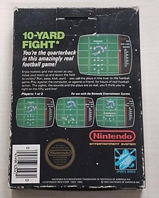 Nintendo NES 10 Yard Fight Gloss Sticker Seal, Video Game, CIB Test Market, RARE