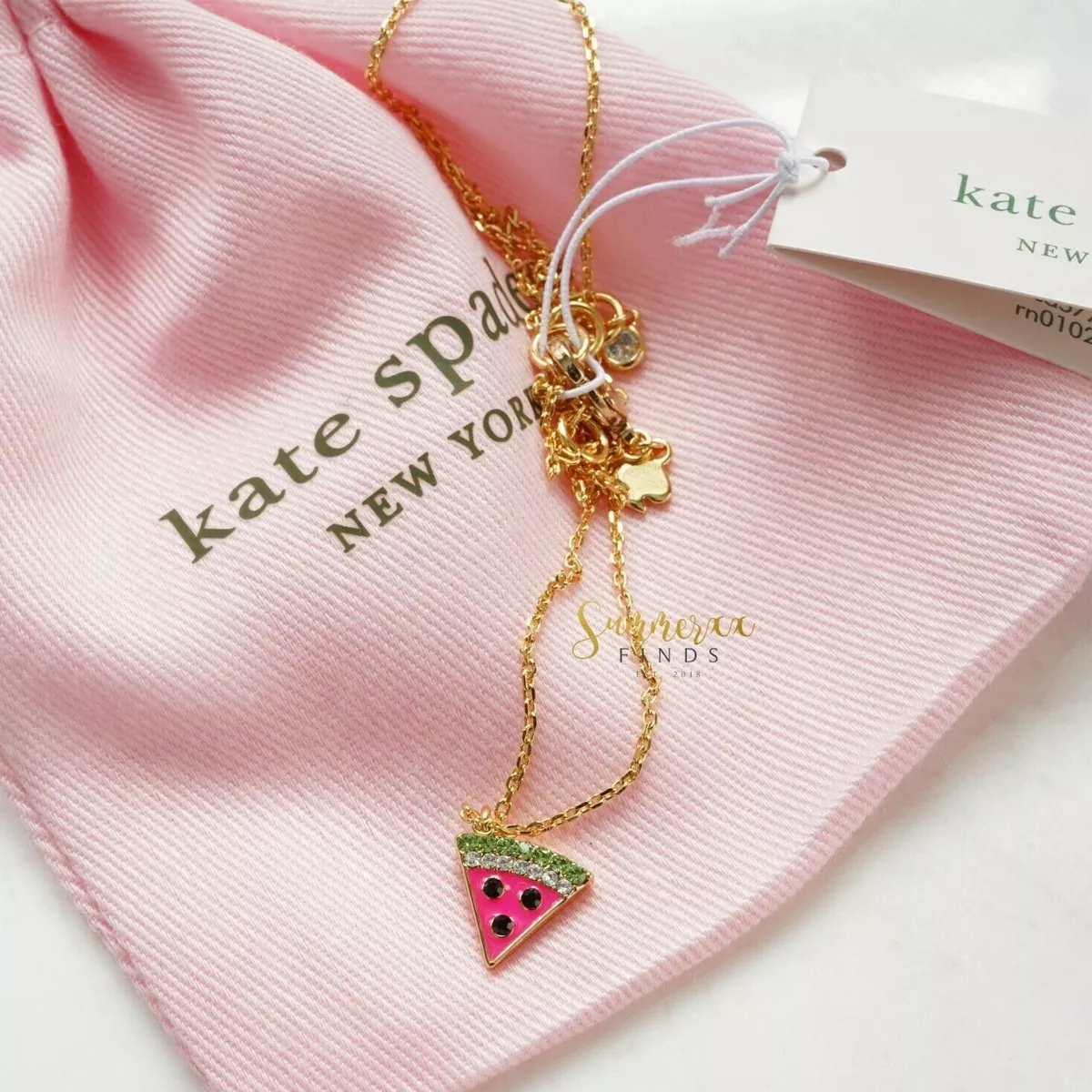 Kate Spade Watermelon Necklace Picnic Perfect Watermelon Mini