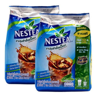 Nestea Unsweetened Tea Instant Powder Iced Mixed Drink No Sugar Nestle 200g x2