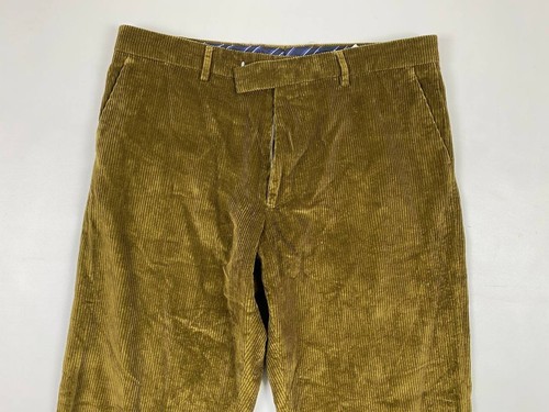 ETRO Milano Brown Corduroy Regular Fit Chino Pants Trousers IT52 / W38 Zip Fly - Picture 2 of 9