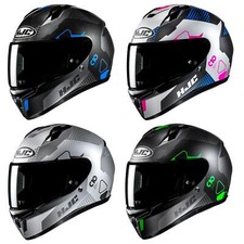 HJC C10 Aspa Full Face Motorcycle Helmet Motorbike Scooter ACU Gold Crash Lid