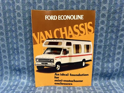 1977 Ford Econoline Van Motorhome, RV Chassis Original Sales