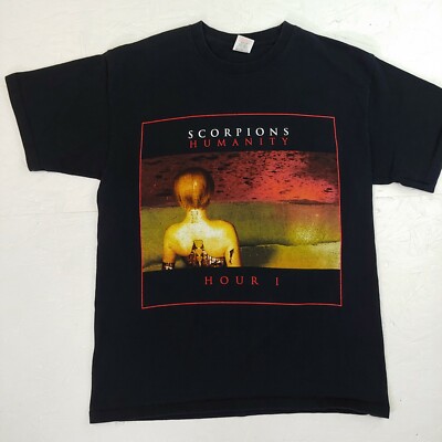 Scorpions Humanity Hour I World Tour Black T Shirt European dates double-sided M