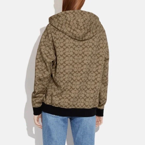 Felpa con cappuccio oversize Disney X Coach Signature 101 Dalmatians LOGO vestibilità media grande