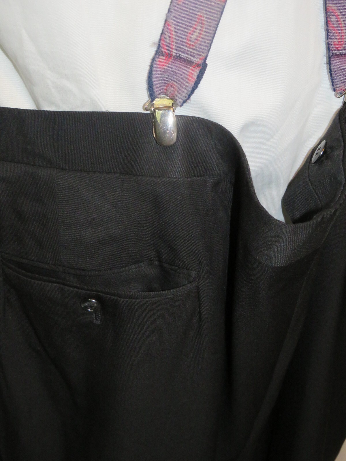 Tom James Bespoke Solid Black One Button Shawl Co… - image 13