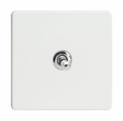 Varilight XDQT1S schraubenloser Premium weiß 1 Gang 1 oder 2 Wege Kipplichtschalter
