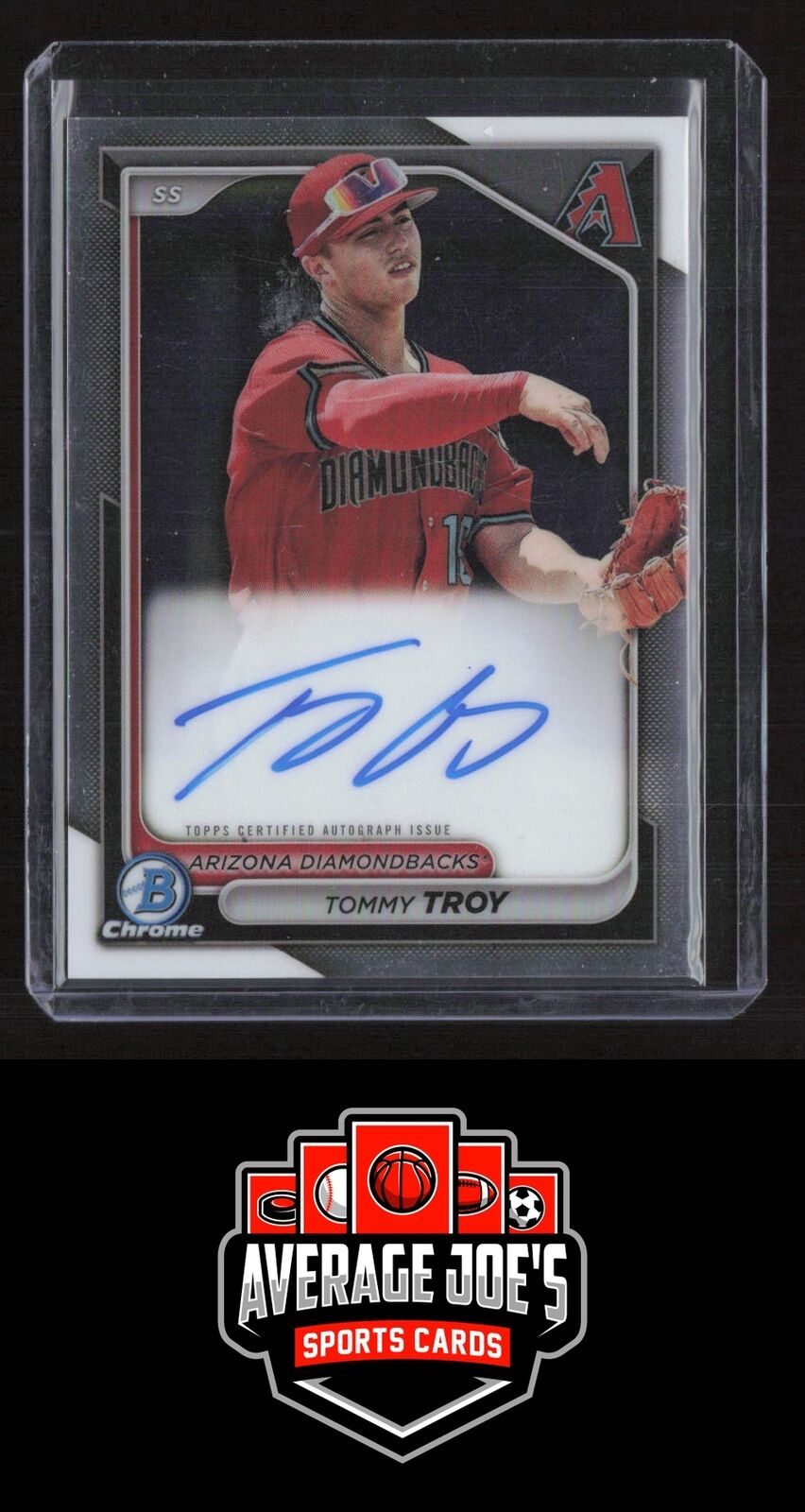2024 Bowman #CPA-TT Tommy Troy Chrome Prospect Autographs