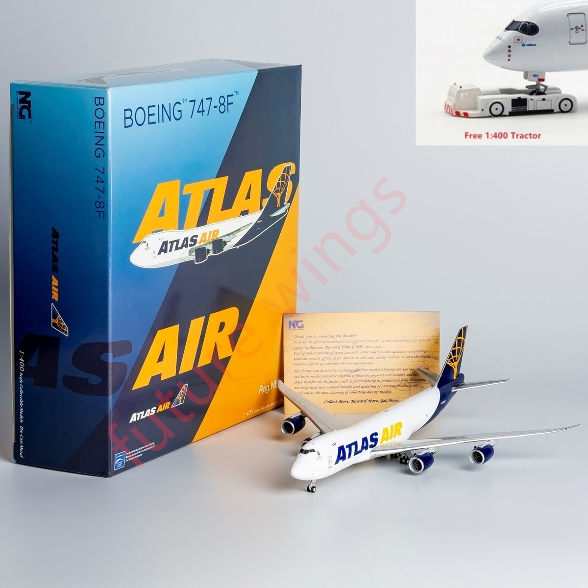 1:400 NG Models NG78019 Atlas Air B747-8F N856GT Aircraft