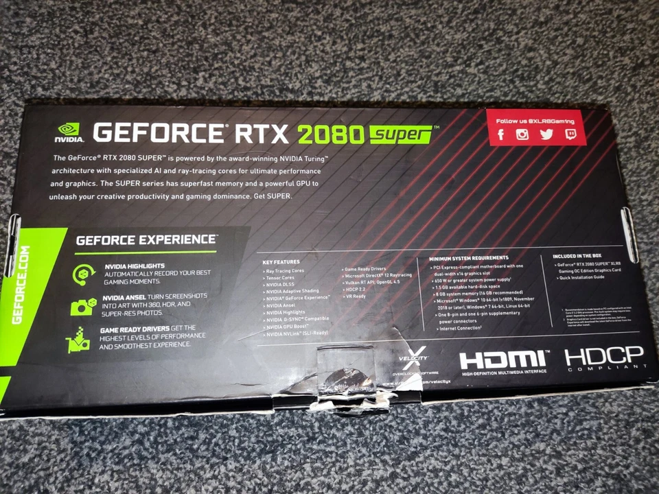NVIDIA GeForce RTX 2080 Super - PNY XLR8 Gaming Edition - Used in Excellent... - image 2 of 4