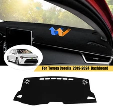For 2019-2025 Toyota Corolla Accessories Dashboard Dash Mat Sun Cover Pad Black