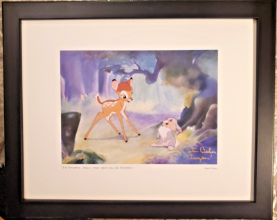 💚 Peter Behn Voice Thumper Hand Signed GOLD Bambi 1942 Disney