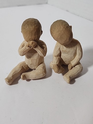 Willow Tree 2007 TWO TOGETHER Twin Babies Demdaco Susan Lordi #26188 No Box - Picture 3 of 7