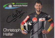 Autogramm Christph Hafer Bobpilot Deutschland Originalunterschrift