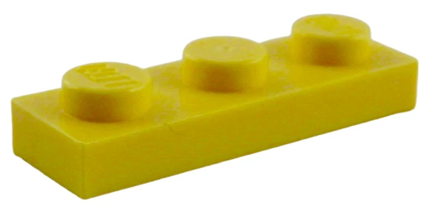 Lego 10 Stück Platte 1x3 in hellgelb (bright light yellow) 3623 Neu Platten Neu - Bild 2 von 2