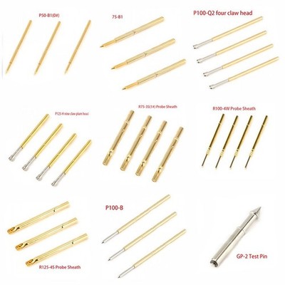 Multiple Types Spring Test Probe Pogo Pin Receptacle Tool Set 0.68mm-2.36mm Dia