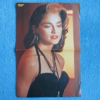 MADONNA POSTER BRAVO 2 Seiten Tom Cruise Dustin Hoffman Rain Man 1980er