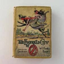 The Emerald City of Oz 1910 Edition L Frank Baum Hardcover(#159)