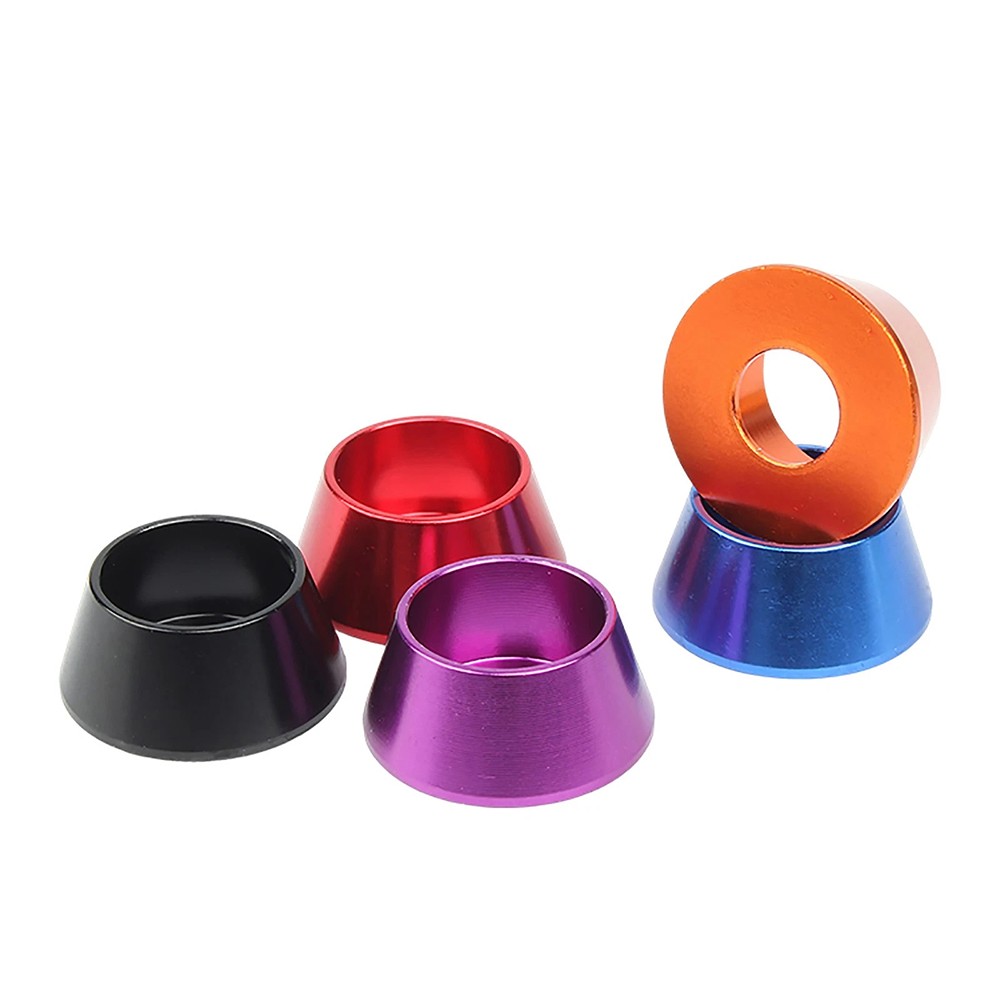 M3 -M8 Colors Aluminum Alloy Cone Cup Head Washers Gasket Fit for Bolts & Screws