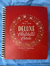 VTG 1970 The Process Corp. Christmas Cards Salesman Sample Book Catalog MCM Xmas