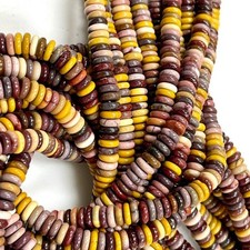 2x6mm Natural Mookaite Jasper Rondelle Heishi Disc Spacer Beads for Jewelry DIY