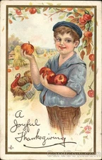 Children Joyful Thanksgiving 1912 San Francisco,CA LSC Antique Vintage Postcard