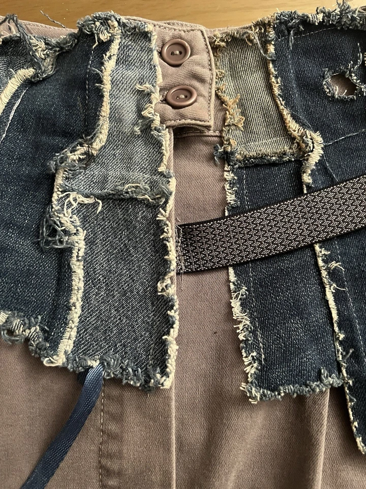 Denim Skirt. Handmade. Size XS-S. QUICK sale.  - Image 4 of 4