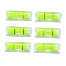6Pcs Small Bubble Level 10x10x29mm Mini Square Spirit Level Picture Hanging