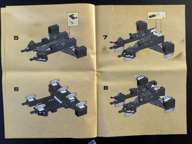 Vintage LEGO Blacktron Aerial Intruder 6981 Instructions Manual 1991 Space