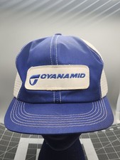 Vintage Cyanamid Patch Logo Mesh Adjustable SnapBack Made In USA Hat Cap
