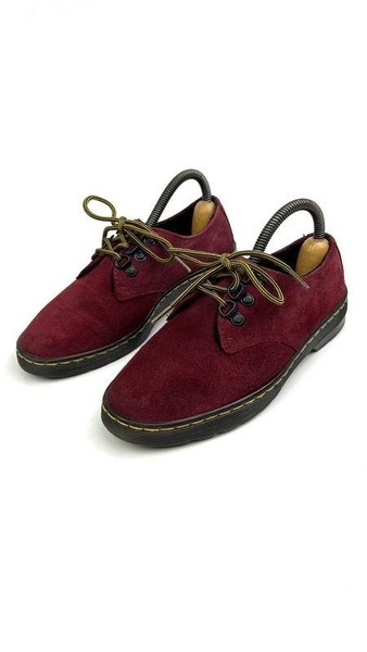 Women Dr. Martens Heels Burgundy Suede 37