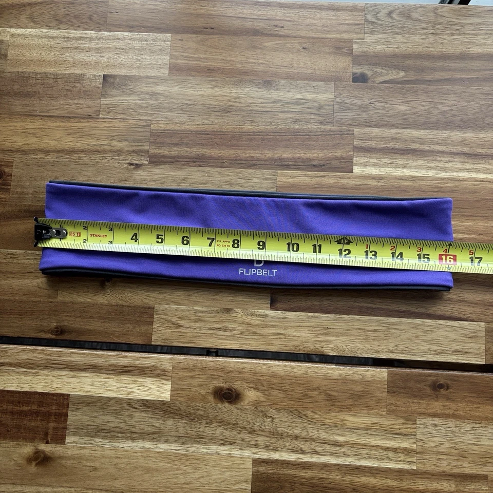 Cinturón FlipBelt Clásico Grande Bolsillo Cinturón para Correr Púrpura Correr Caminar Elástico Gimnasio Foto 3 de 4