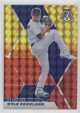 2021 Panini Mosaic Choice Fusion Red & Yellow Prizm 11/64 Kyle Freeland #100 2b2