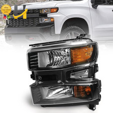 Halogen Headlight Assembly for Chevy Silverado 2019-2021 1500 Driver Side