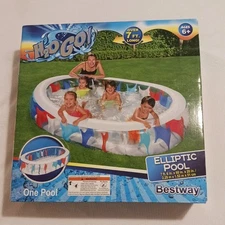 Swimming Pool Elliptic Inflatable Family Kiddie