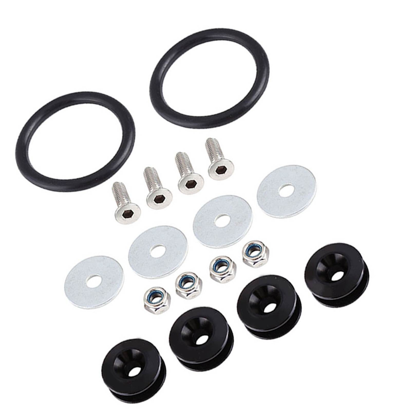 °Car Aluminium Alloy Bumper Washer/Bolt Engine Bay Dress Up Kit Quick Release