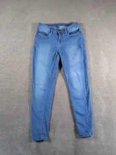 Bare Jeans Womens 28 Blue Denim Stretch Medium Wash Super Skinny Leg Mid Rise