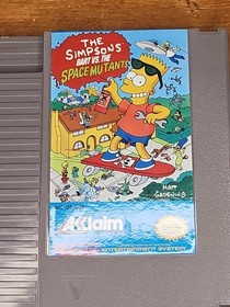 Cartucho de juego The Simpsons Bart vs The Space Mutants NES Nintendo con funda de colecci&oacute;n