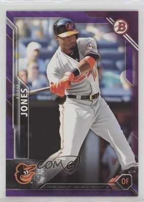 2016 Bowman Purple 26/250 Adam Jones #14 5qi