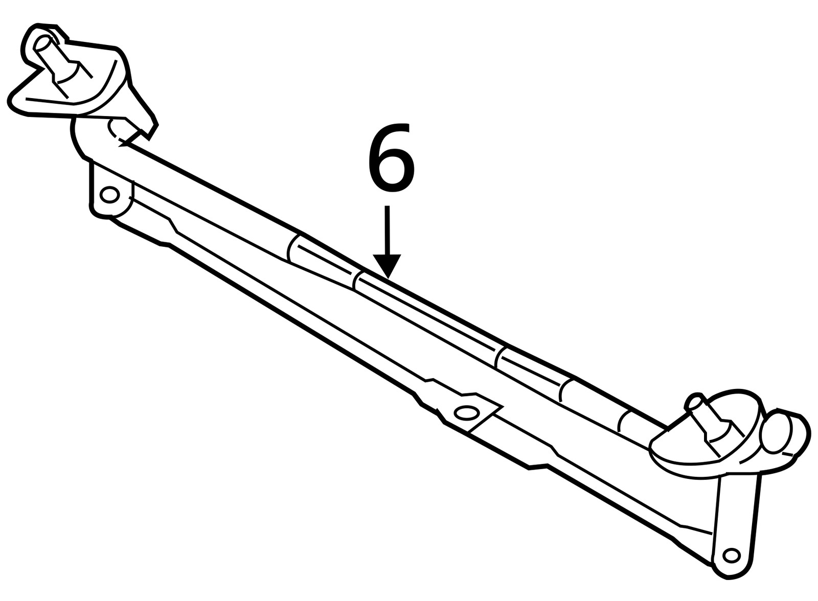 2022 Toyota Tacoma Windshield Wiper Transmission OEM 31K Miles - LKQ387660440