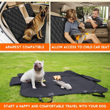 Waterproof Dog Car Seat Cover - Non-Slip Back Seat Protector for Cars SUVs